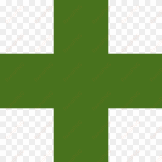 how to set use od green medical cross clipart