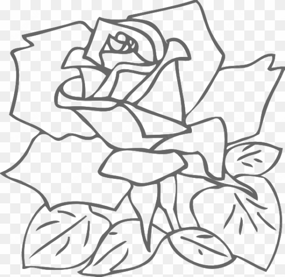 how to set use outline rose clipart