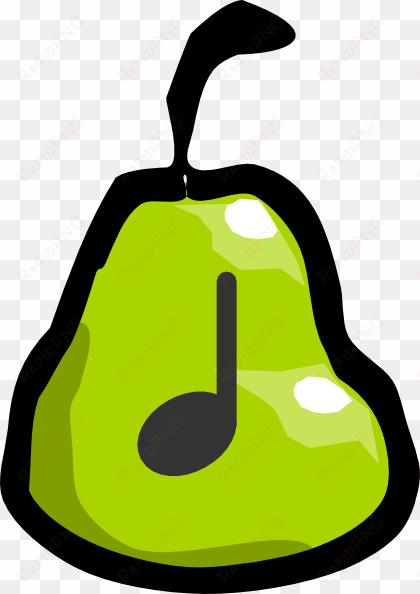 how to set use pear quarter note clipart