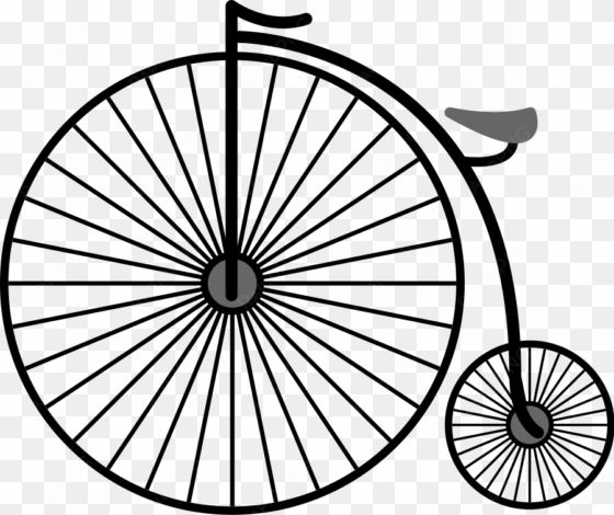 how to set use penny farthing bicycle clipart