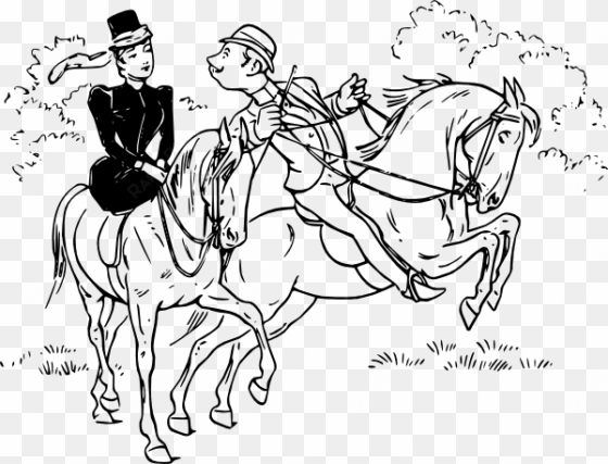 how to set use riding horses clipart