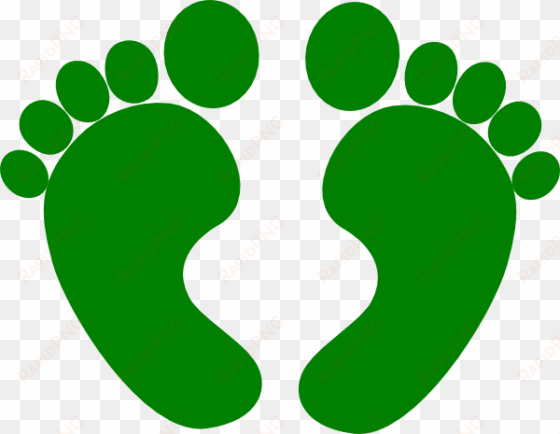 how to set use two green feet clipart