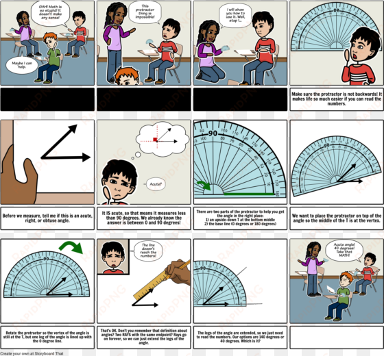 how to use a protractor - se utiliza un transportador