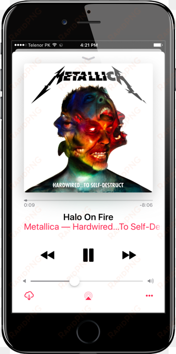 how to view song lyrics in ios music app on iphone - hardwired... to self-destruct