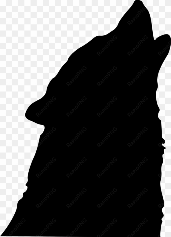 howling wolf silhouette