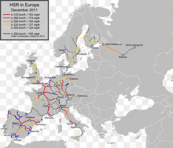 hsr in europe 2011-12 en - megabus route map europe