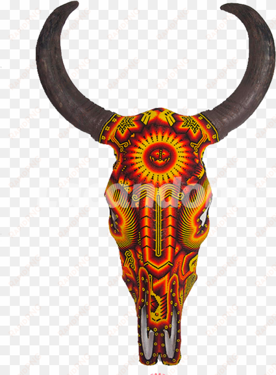 huichol bull skull - huichol