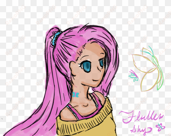 human fluttershy by hiddenbywords on deviantart - human