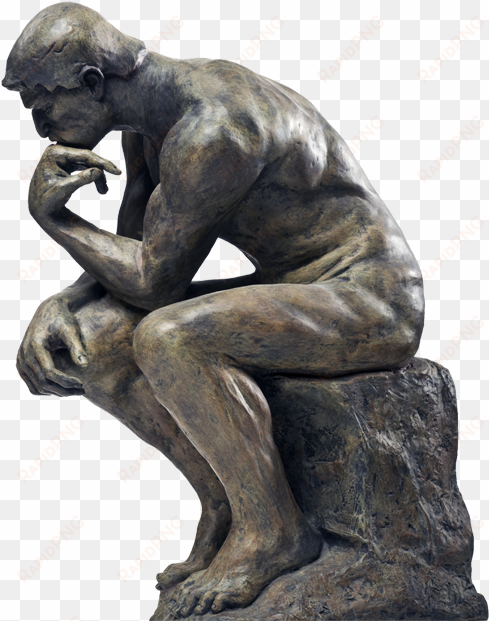 human operating system thinking man - thinking statue png