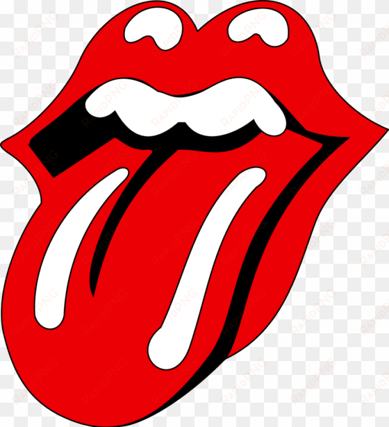 human tongue png image - rolling stones band logo