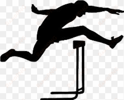 hurdle runner silhouette - hurdles clipart png