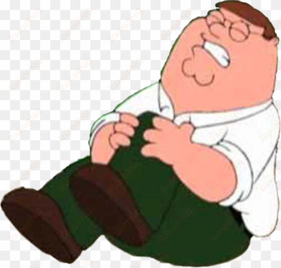 hurt knee peter griffin familyguy freetoedit - peter griffin holding knee