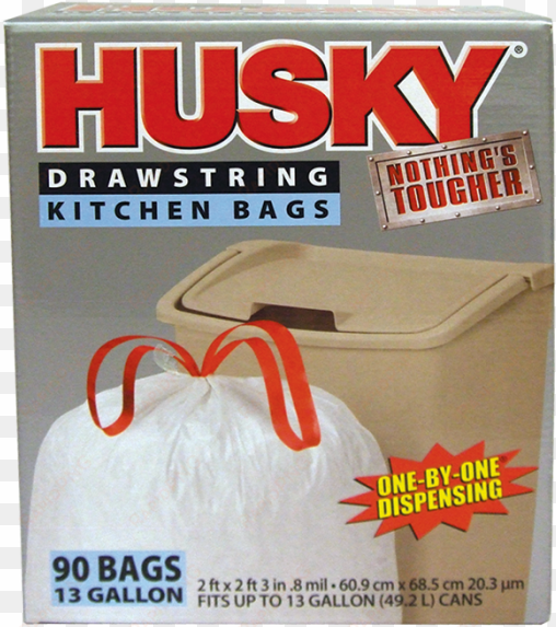 husky 13 gallon drawstring kitchen trash bags - husky hk13ds090w 13-gallon drawstring kitchen bags,