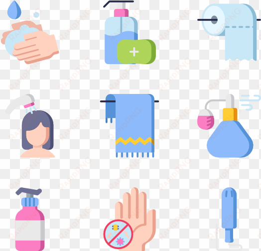 hygiene routine 50 icons - hygiene
