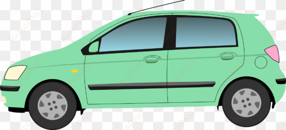 hyundai getz jpg stock - public domain car clip art