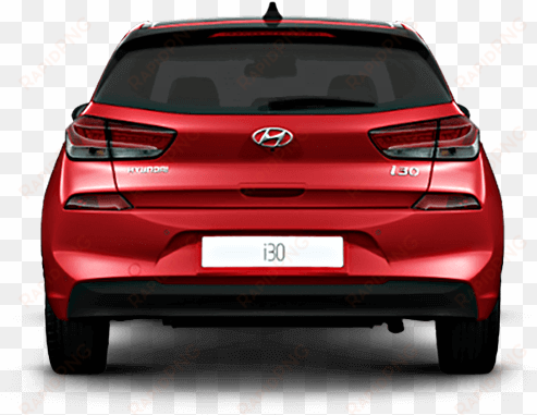 hyundai i30 360 degree view - red car png from back