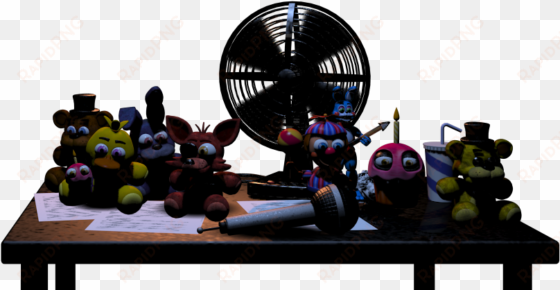 i also made a transparent png of the full desk - fnaf 2 desk