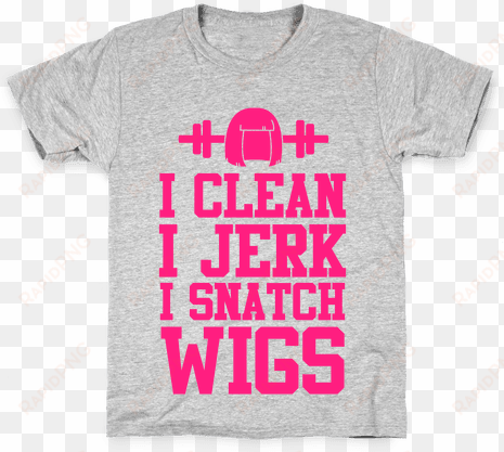 i clean i jerk, i snatch wigs kids t-shirt - don't pepper spray liberty t-shirt: funny t-shirt from