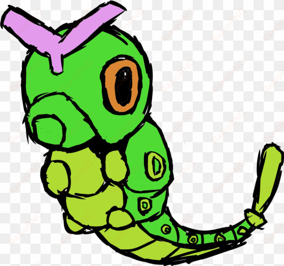 i drew caterpie on my new drawing tablet