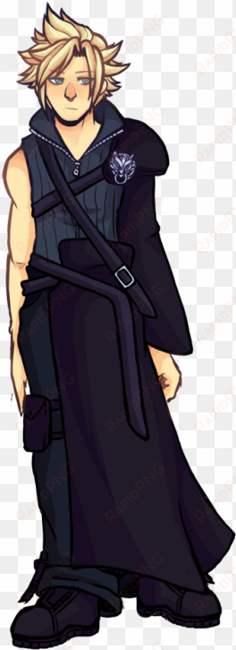 i drew my boy cloud strife a reference of how i draw - transparent cloud strife