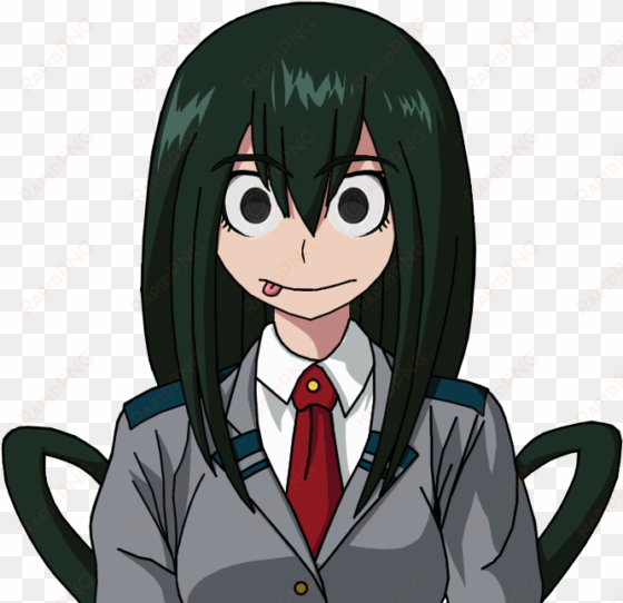 i drew tsu in a danganronpa-like style - danganronpa x my hero academia