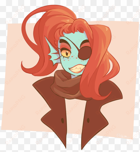 I Drew Undyne She Really Reminds Me Of Ymir And I C - Fan Art transparent png image
