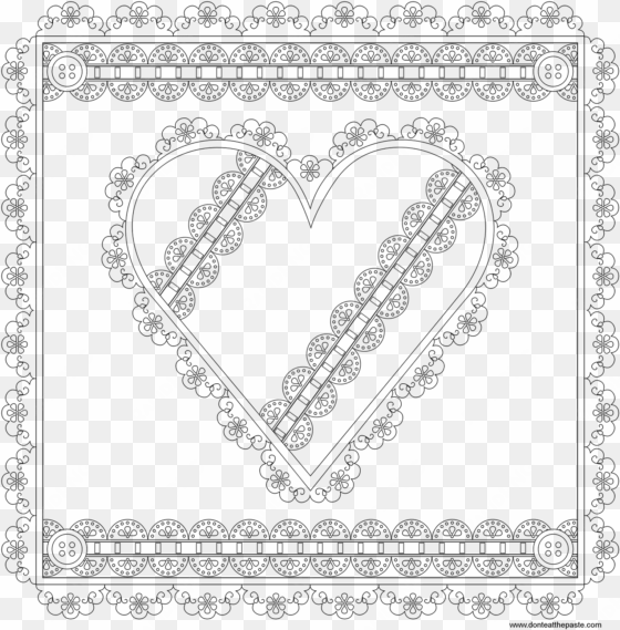 i hope you enjoy this eyelet lace decorated heart for - heart