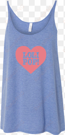 i love lolipop records - bella + canvas - women's slouchy tank - 8838