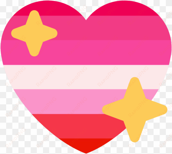 I Made Some Lgbt Sparkle Heart Emojis For My Discord - Heart transparent png image