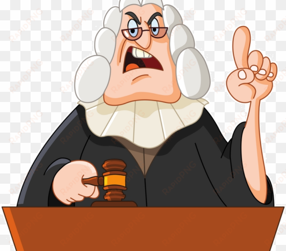 i missed my court date - judge cartoon