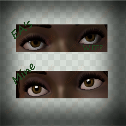 i removed the eye texture from my game for a better - sims 3 eye fix