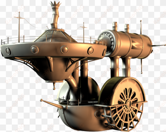 I See A Steampunk Starship Enterprise *ℰ - Steampunk Spaceship Png transparent png image