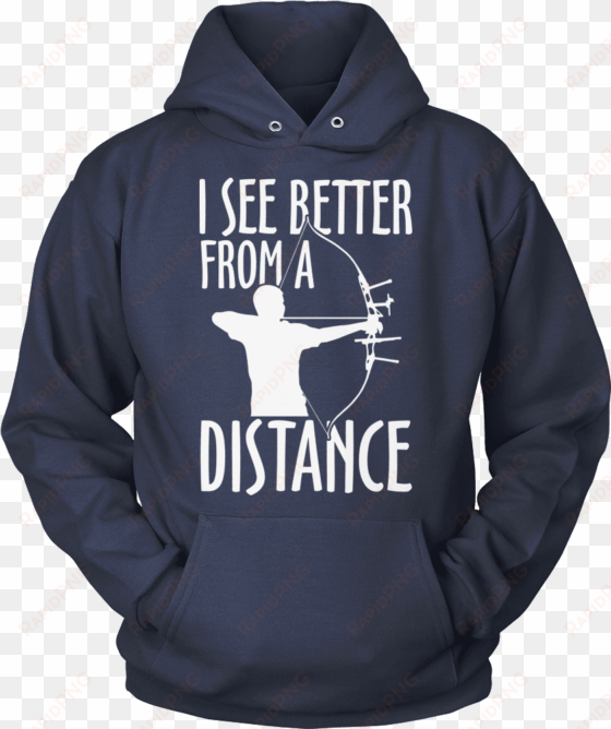 i see better from a distance - dirt bike hoodies