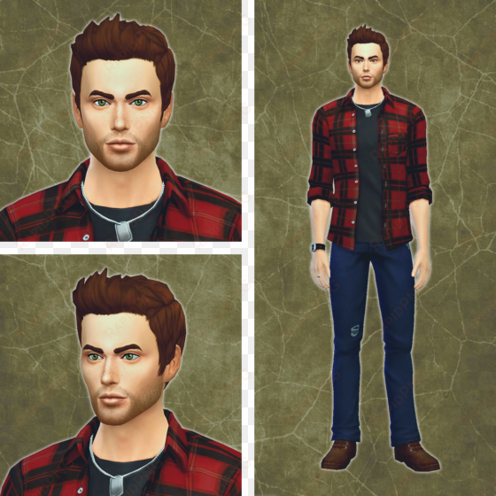 i tried my best, and even though he looks okay, i'm - dean winchester the sims 4