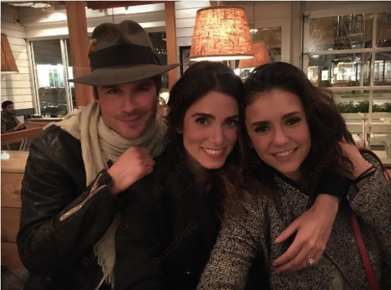 ian somerhalder retrouve son ex nina dobrev lors d'un - nikki reed en tvd