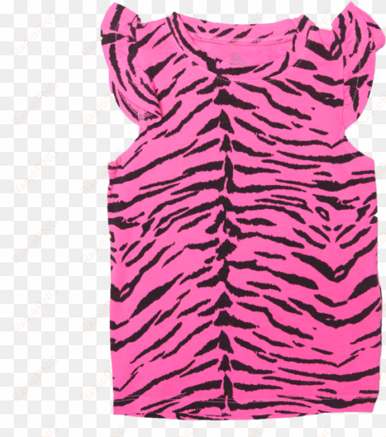 ice cream castles tiger stripes ruffle tank top - tiger leopard skin purple lime green