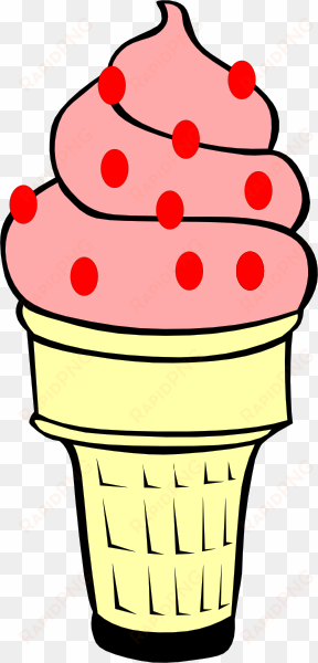 ice cream scoop clipart png strawberry ice cream cone - vanilla ice cream cone clip art