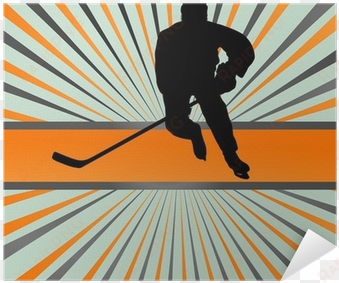 ice hockey player silhouette sport abstract vector - ice hockey