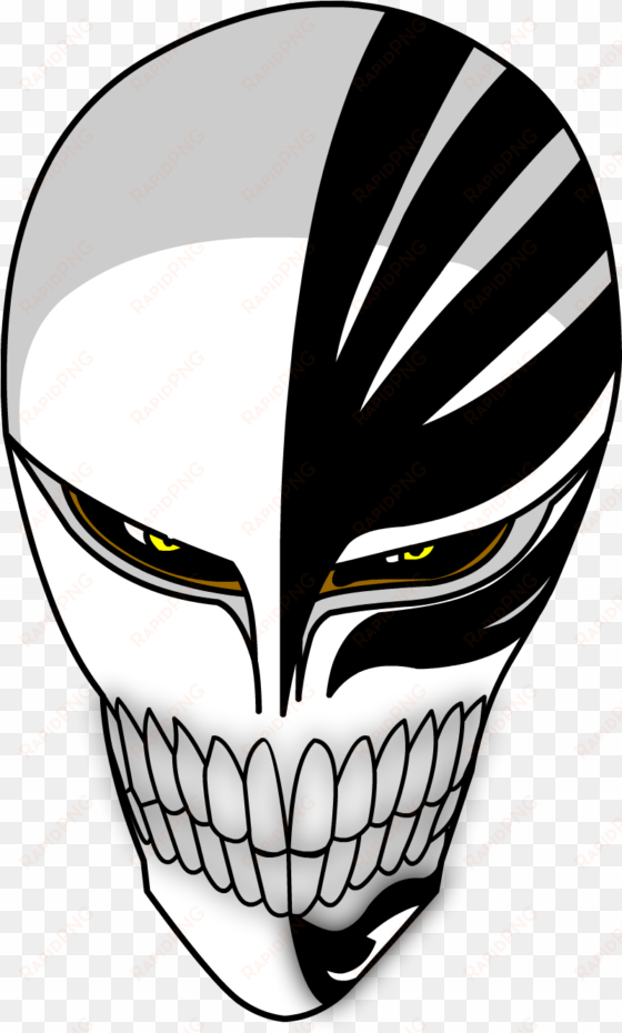 ichigo hollow mask by hylian shield master-d296z48 - ichigo hollow mask png