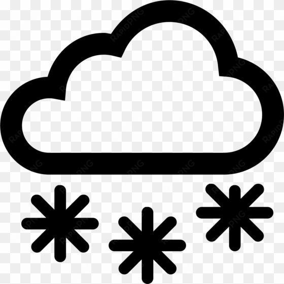 icon free download and clip art black and white library - snow weather icon png