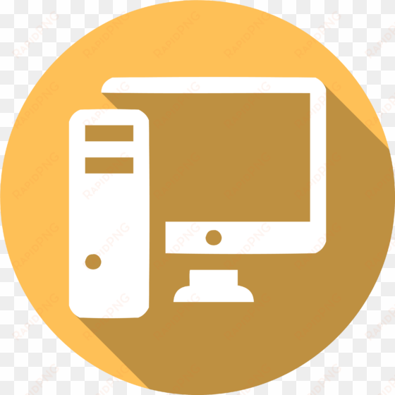 icon of a desktop computer - computer laboratory icon png
