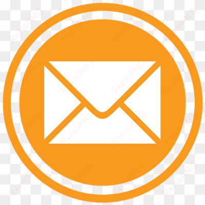icono correo electrónico naranja - email icon png