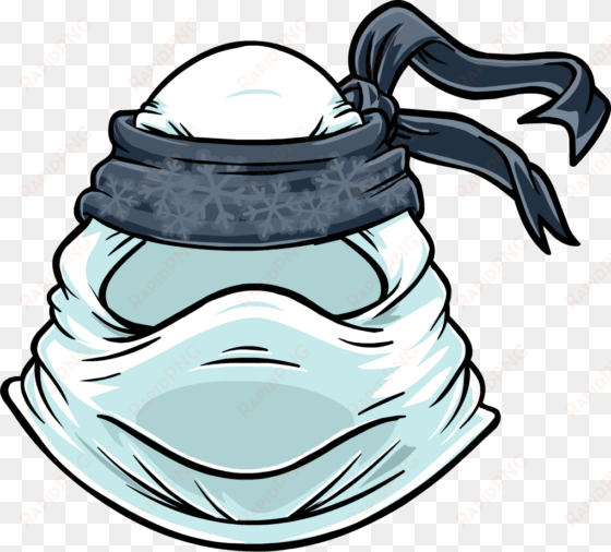 icy mask icon - club penguin card jitsu nieve