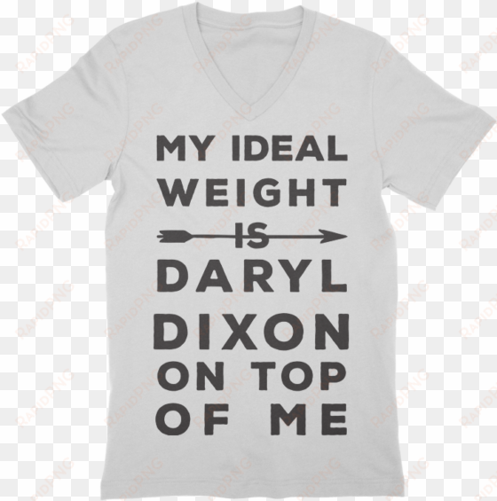 ideal weight is daryl dixon on top v-neck - daryl dixon