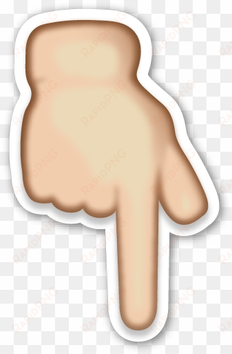 if you are looking for the emoji sticker pack, which - emoji hand down png