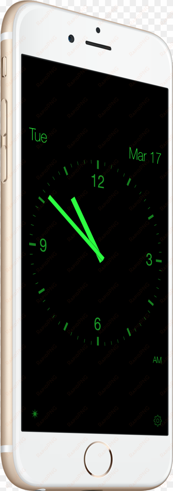 if you have enabled allow “hey siri ” you can activate - iphone 6 clock display