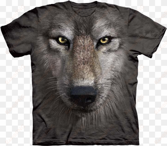 if you love wolves then this is a must have shirt for - wolf face