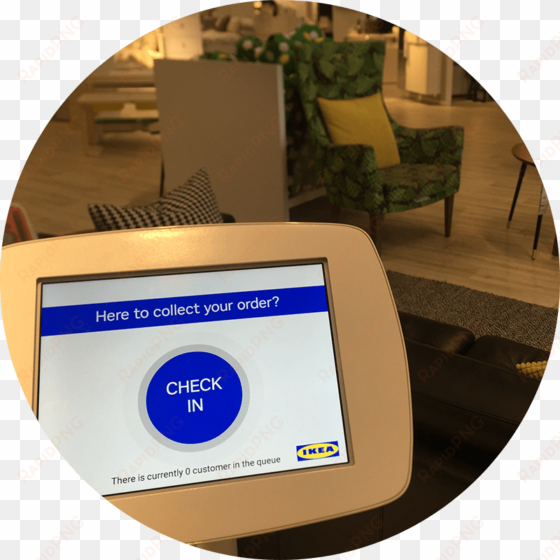 ikea collect order kiosk - queue management system