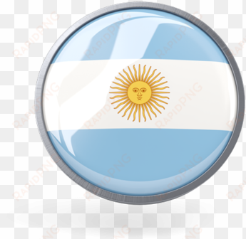 illustration of flag of argentina - argentina round