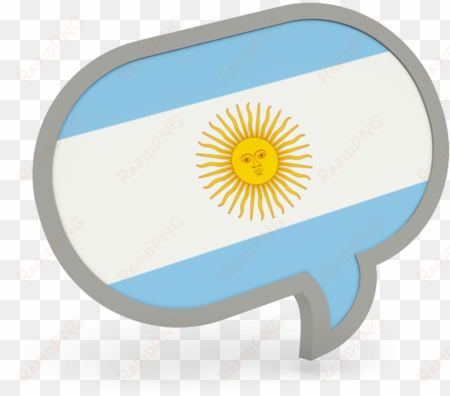 illustration of flag of argentina - argentina speech bubble